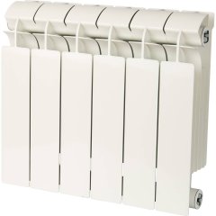 Радиатор биметаллический Global STYLE PLUS 350 6 секций боковое подключение (белый RAL 9010)