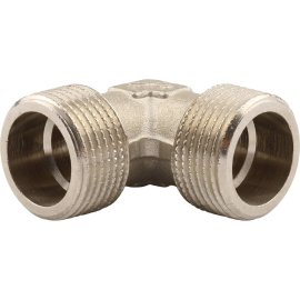 Угольник TIEMME НН никелированный 3/4х3/4 для стальных труб резьбовой, 1500372