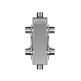 Гидравлический разделитель GIDRUSS GRSS-40-20 (нерж., до 40 кВт, G, сечение корпуса 60х60x2 мм), 12 00040 03