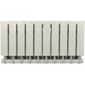 Радиатор биметаллический Global STYLE PLUS 350 10 секций боковое подключение (белый RAL 9010)