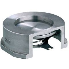 Клапан обратный пружинный ZETKAMA 275I Ду20 Ру40 межфланцевый из нерж. стали, 275I020E51