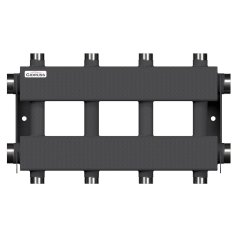 Модульный коллектор GIDRUSS MK-150-4DUx25 (до 150 кВт, 2 магистр. подкл. G 1, 2 контура G 1 вверх и 2 вниз)