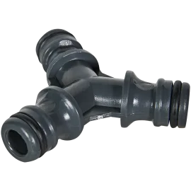 Муфта тройник BELAMOS коннектор-коннектор, пластик для шланга