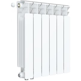 Радиатор биметаллический RIFAR BASE VENTIL 500 6 секции BVRL нижнее правое подключение (белый RAL 9016)
