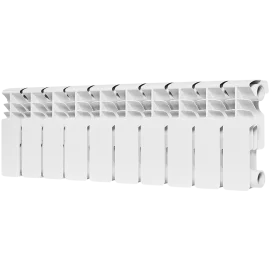 Радиатор биметаллический ROMMER Plus BM 200 10 секций боковое подключение (RAL9016)
