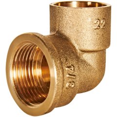 Угловой переход JINTIAN ВП-ВР 22x3/4 из латуни под пайку, JT-140902234