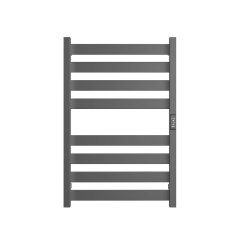 Полотенцесушитель STOUT электрический GRUNGE quadro 80*50 Графит, SHQ-G4QQ-008050