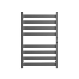 Полотенцесушитель STOUT электрический GRUNGE quadro 80*50 Графит, SHQ-G4QQ-008050