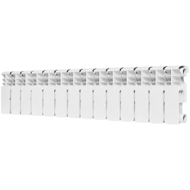 Радиатор биметаллический ROMMER Plus BM 200 14 секций боковое подключение (RAL9016), RBM-3210-020014