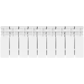 Радиатор биметаллический STOUT TITAN 200 9 секций боковое подключение (белый RAL 9016), SRB-3310-020009