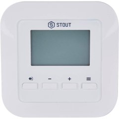 Проводной комнатный регулятор STOUT R-9s, белый