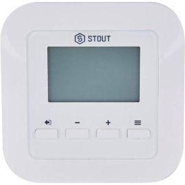 Проводной комнатный регулятор STOUT R-9s, белый