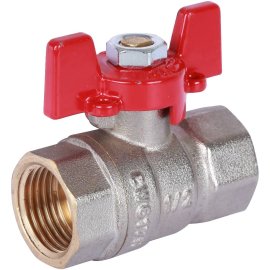 Кран шаровой ROMMER 1/2 ВН/ВН, ручка бабочка, RBV-0003-0110215