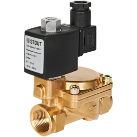 Клапан соленоидный (электромагнитный) STOUT непрямого (пилотного) действия НО 220В G3/4 SSV-0040-220020