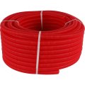 Труба гофрированная STOUT ПНД, цвет красный, наружным диаметром 23 мм для труб диаметром 16 мм, SPG-0002-502316