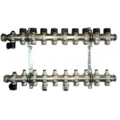 Группа коллекторная Oventrop Multidis SF 9 со встроенными регулирующими вставками на 9 контуров, 1404559