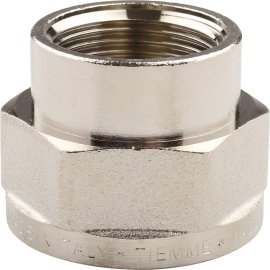 Муфта TIEMME ВВ никелированная 1 1/4х1 для стальных труб резьбовой, 1500376