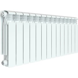 Радиатор алюминиевый RIFAR ALUM VENTIL 350 VR 14 секций нижнее правое подключение (белый RAL 9016), 2RАl35.VR-14