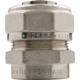 Муфта TIEMME с внутренней резьбой (26х3.0х3/4) для металлопластиковых труб винтовой, 1600021