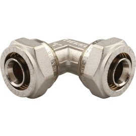 Угольник TIEMME 90° (20х2.0) для металлопластиковых труб винтовой, 1600014