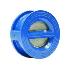 Клапан обратный двухстворчатый межфланцевый FAF Valve 2350 Ду 300, Ру 16 чугунный со створкой из нерж. стали и уплотнением EPDM, 2350300