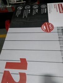 Уцененный товар (трещина на ламели): Радиатор биметаллический ROMMER Plus BM 500 12 секций боковое подключение (RAL9016), RBM-3210-050012