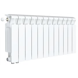 Радиатор биметаллический RIFAR MONOLIT VENTIL 350 MVL 12 секций нижнее левое подключение (белый RAL 9016), 3RM35.VL-12