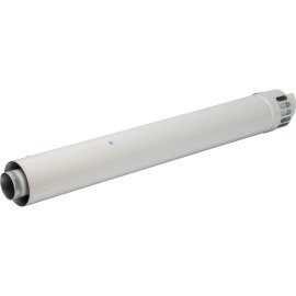 *SCA-6010-001001 STOUT Элемент дымохода DN60/100 фин.уч-ок 1000 мм  для горизонт. прохода через стену с антиобмерз.оголовком, SCA-6010-001001