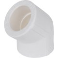 Угольник Kalde d=32 45* для полипропиленовых труб под сварку (цвет белый), R.3212-elb-320045