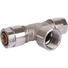 Тройник с внутр.резьбой Prandelli Multyrama (20х2,0х3/4) для металлопластиковых труб винтовой, 103.08.62.0