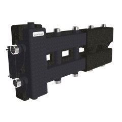 Балансировочный коллектор GIDRUSS BM-60-5DU.EPP (до 60 кВт, вх. G 1, 2+2+1 контура G 1,4D-кронштейны K.UMS, EPP-термоизоляция)