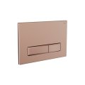 Панель смыва РЕХАУ NOVA LONG 001 с прямоугольными клавишами, пластик, розовое золото, матовый, 19102381001