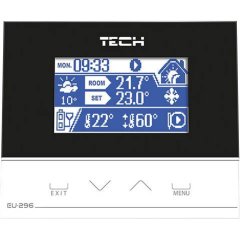 Кoмнатный регулятор TECH RS (стекло 3мм) ST-296