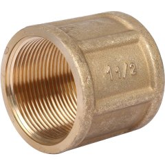 Муфта TIEMME ВВ 1 1/2х1 1/2 для стальных труб резьбовой, 1500131