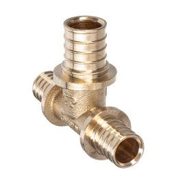 Тройник переходной аксиальный, латунь,20х16х16, желтый, RTP