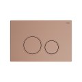 Панель смыва РЕХАУ NOVA ORB 001 с круглыми клавишами, пластик, розовое золото, матовый, 19102261001