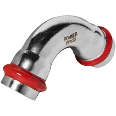 Угольник ROMMER 90°-ВПр, 22, из нержавеющей стали прессовой