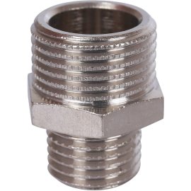 Ниппель НН STOUT переходной никелированный 3/8X1/4, SFT-0004-003814