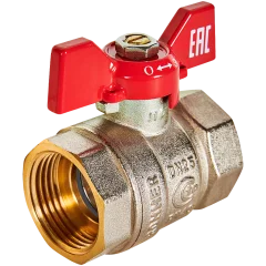 Кран шаровой ROMMER ВР/ВР, ручка бабочка 1