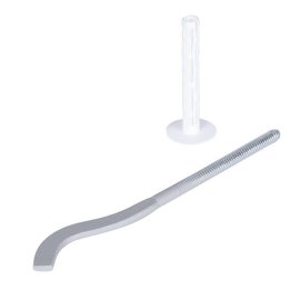 Кронштейн с дюбелем Global 011025 08 170 мм (цвет cod.08 grigio argento opaco metallizzato (серый))