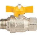 Кран шаровый Itap BERLIN 073 3/4 муфта/резьба для газа полнопроходной (бабочка), 26084Y