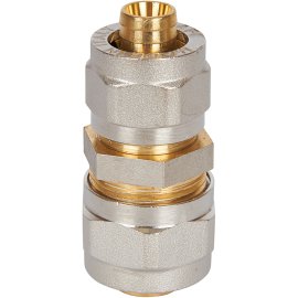 Муфта STOUT соединительная переходная 20x16 для металлопластиковых труб винтовой, SFS-0004-002016