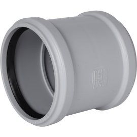 Муфта двухраструбная канализационная бесшумная STOUT D110, SKB-0006-000110