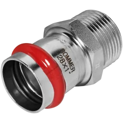 Переходник ROMMER ВПр-НР 28х1 из нержавеющей стали прессовой