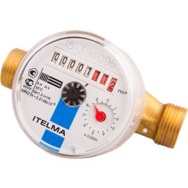 Счетчик холодной воды (Ду=15мм, L=110мм, Qном=1,5 м3/ч, импульсный выход ГЕРКОН, вес импульса =1 л), WFK24.D110-3-B-L-01-IP54