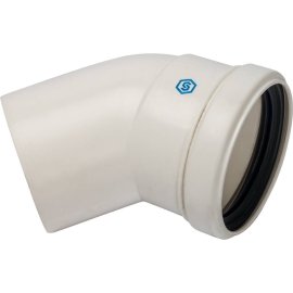 *SCA-8080-000045 STOUT Элемент дымохода конденсац. угол 45° DN80 м/п PP-FE