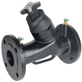 Клапан балансировочный ручной Cimberio CIM 3739В Ду100 чугун  Kvs=186,01 PN16 FF с изм. Ниппелями, CIM 3739B 100