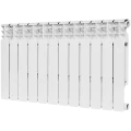 Радиатор биметаллический ROMMER Plus BM 500 12 секций боковое подключение (RAL9016), RBM-3210-050012