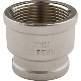 Муфта TIEMME ВВ никелированная 1х3/4 для стальных труб резьбовой, 1500178