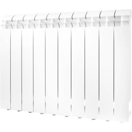 Радиатор алюминиевый Global VOX- R 500 10 секций боковое подключение (белый RAL 9010), VX05001010